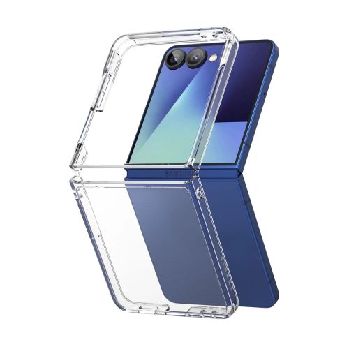 Ringke Galaxy Z Flip 7 dėklas Fusion, skaidri spalva