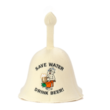Sauna Hat ‘Save Water’ 100% Wool