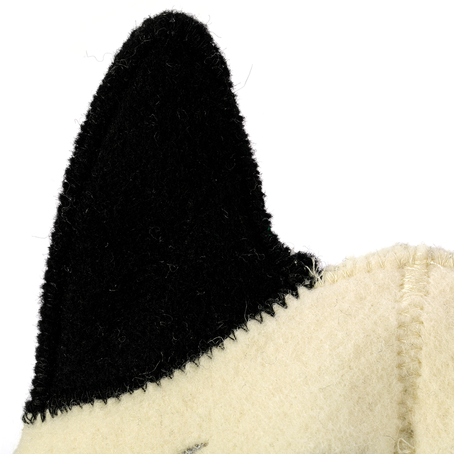 Children's Sauna Hat 'Wolf', 100% Wool