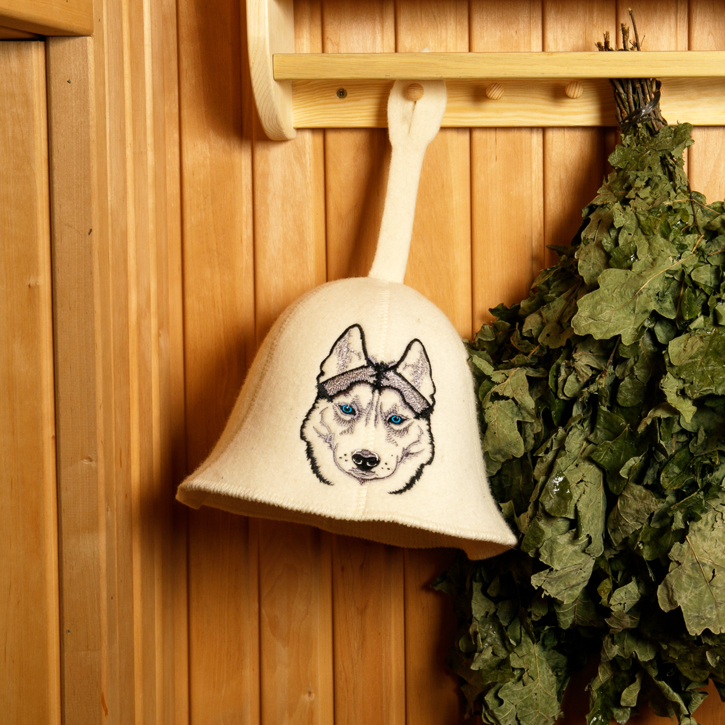 Czapka do sauny 'Husky' 100% wełna