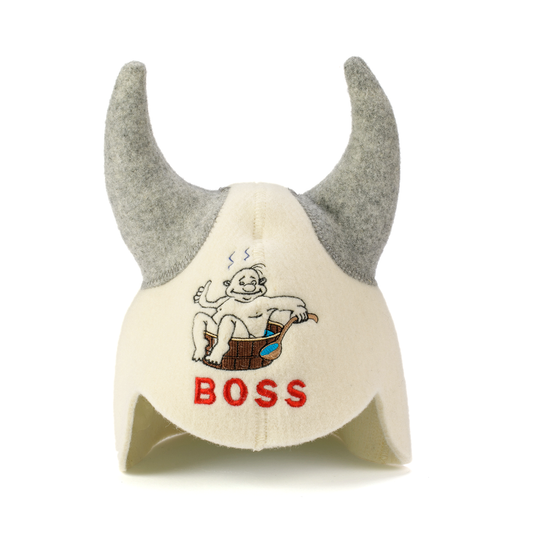 Czapka do sauny 'Boss' 100% wełna