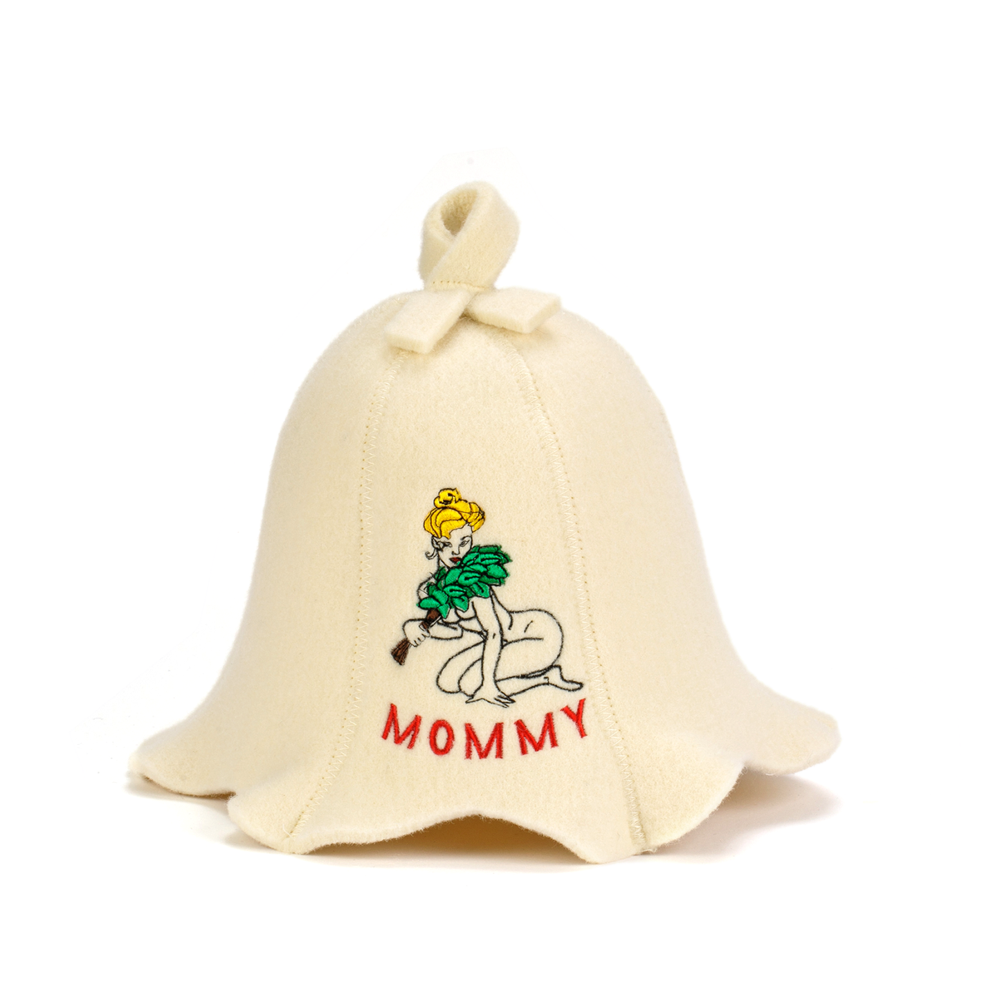 Czapka do sauny „Sauna Mommy” 100% wełna