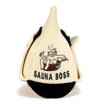 Czapka do sauny „Sauna Boss” 100% wełna