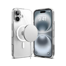 Ringke iPhone 16 dėklas Fusion magnetinis, skaidri spalva
