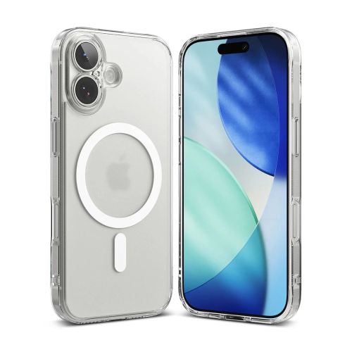 Ringke iPhone 17 dėklas Fusion magnetinis, matinė skaidri spalva