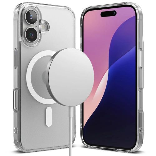 Ringke iPhone 16 dėklas Fusion magnetinis, matinė skaidri spalva