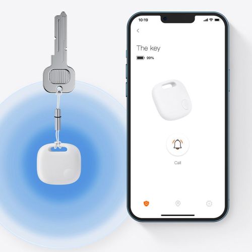 Baseus Home Intelligent T2 Pro Keychain belaidis Key ir Other Object Finder BT 5.0 (FMTP000002), balta spalva
