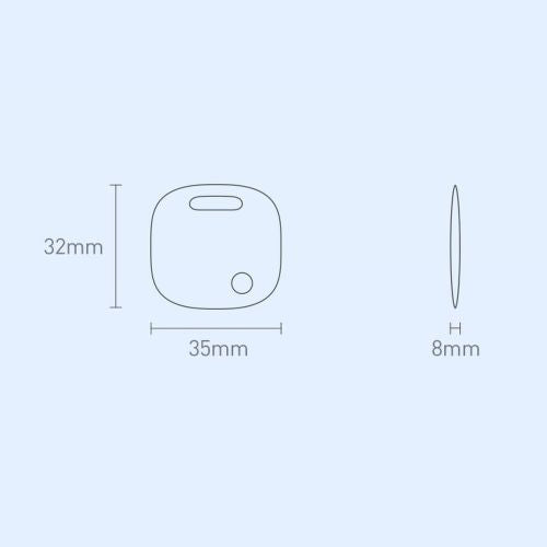 Baseus Home Intelligent T2 Pro Keychain belaidis Key ir Other Object Finder BT 5.0 (FMTP000002), balta spalva