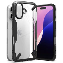 Ringke iPhone 16 dėklas Fusion X, juoda spalva