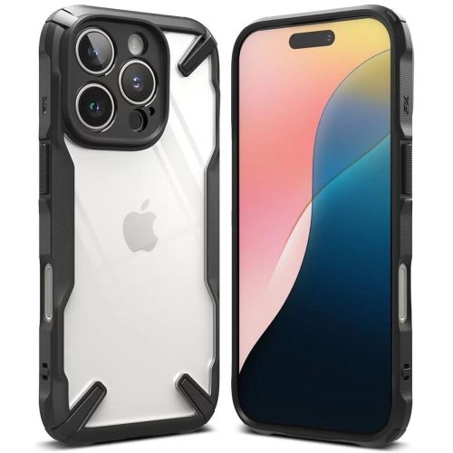 Ringke iPhone 16 Pro dėklas Fusion X, juoda spalva