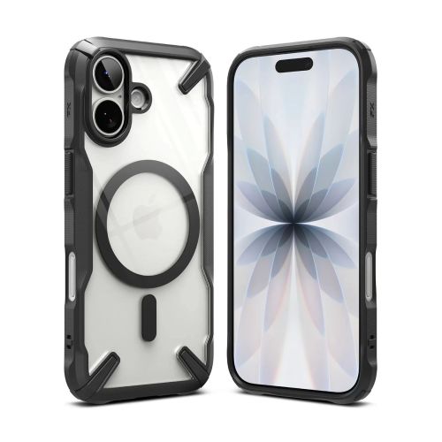 Ringke iPhone 17 dėklas Fusion X magnetinis, juoda spalva