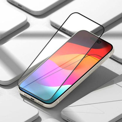 Ringke iPhone 15/ 16 ekrano apsauga Privacy grūdintas stiklas 9H su installation jig, skaidri spalva