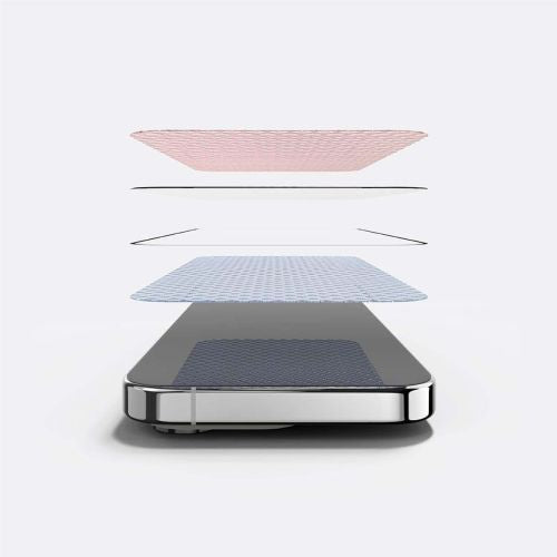Ringke iPhone 15 Pro ekrano apsauga Premium grūdintas stiklas 9H su installation jig, skaidri spalva