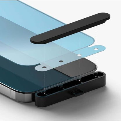 Ringke iPhone 15 Pro ekrano apsauga Premium grūdintas stiklas 9H su installation jig, skaidri spalva
