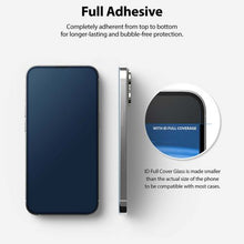 Ringke iPhone 13/13 Pro ekrano apsauga Invisible Defender ID grūdintas stiklas, juoda spalva