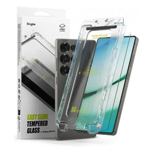 Ringke Galaxy S25 Ultra ekrano apsauga Premium Easy Slide grūdintas stiklas 9H su installation jig (2 vnt.), skaidri spalva