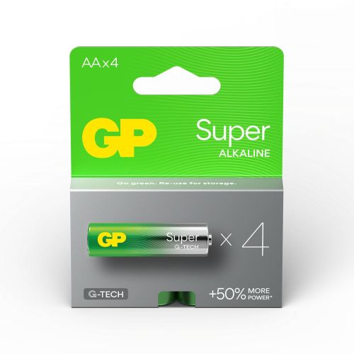 GP baterija (AA) Alkaline SUPER LR6/AA, (4 batteries / blister) 1.5V