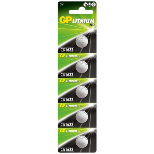 GP baterija (CR1632) Lithium coin, CR1632-7U5 (5 batteries / blister) 3V