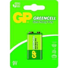GP baterija (9V) GREENCELL Zink carbon 6F22, 1604GLF-U1 (1 baterija / blister) 9V