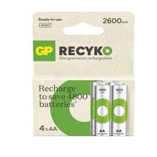 GP baterija (AA) Rechargeable NIMH R6/AA, 270AAHCE-R21, ReCyko (4 batteries / blister), 2700 mAh