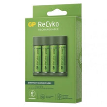 GP baterija įkroviklis B421 su 4x AAA Rechargable batteries, 2100 mAh, 1.2V,, žalia spalva