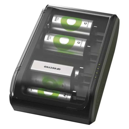 GP baterija įkroviklis B361 su 4 Channels, 2600 mAh, 2.8V,, juoda spalva