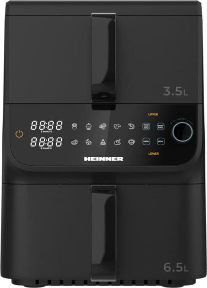 Karšto oro gruzdintuvė 2500W, 10L HAF-C10DBS25BK HEINNER