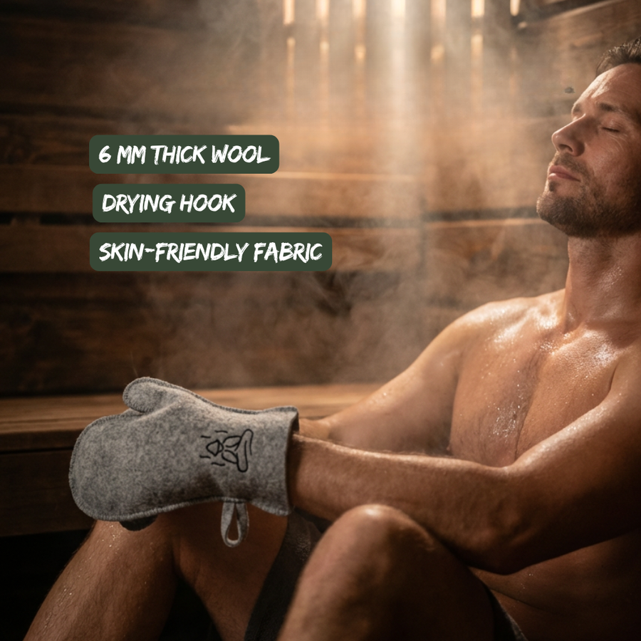 Sauna Wool Glove - Natural Heat Protection for Sauna