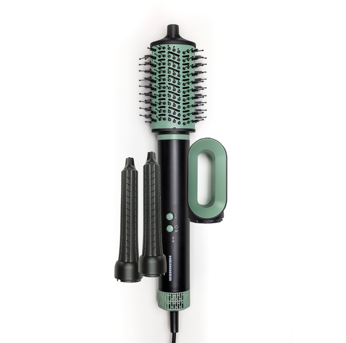 Plaukų formavimo prietaisas 1500W, juodas/žalias, HAS-R15BLDC-BK4 HEINNER