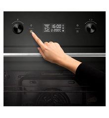 Įmontuojama 70L orkaitė su savaiminio išsivalymo funkcija, HBO-M7010GCDRP-GBK HEINNER