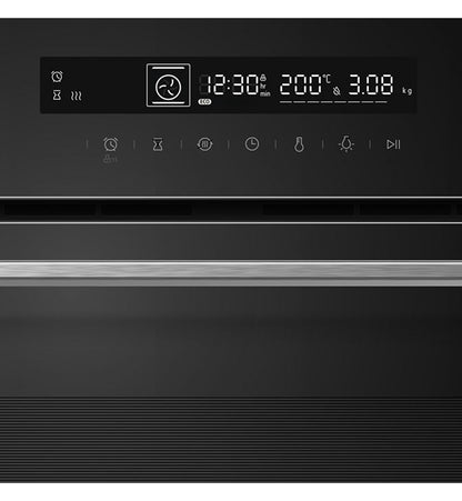 Įmontuojama 72L orkaitė su savaiminio išsivalymo funkcija, HBO-M7212GCDRP-GBK HEINNER