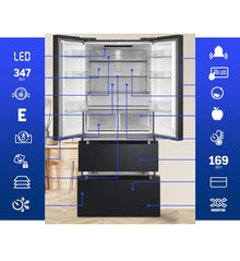 Šaldytuvas french door HCFD-M516INVHDXE++ HEINNER