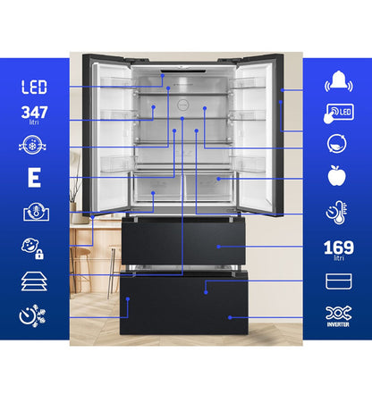 Šaldytuvas french door HCFD-M516INVHDXE++ HEINNER
