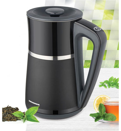 Elektrinis virdulys Elegant 1850-2200 W, 1,7 l HEK-D22002WBK HEINNER