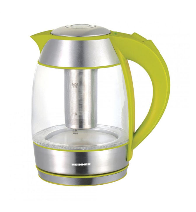 Elektrinis stiklinis virdulys 2200 W, 1,8 l HEK-TF2200GR HEINNER