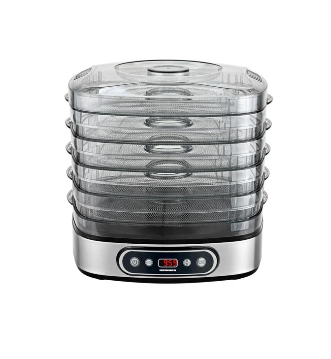 Vaisių ir daržovių džiovintuvas 320–380 W, 18,5 l HFD-K380SSBK HEINNER