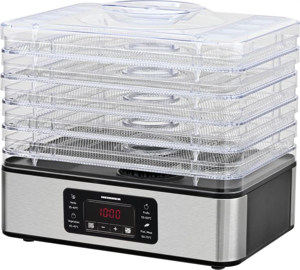 Vaisių ir daržovių džiovintuvas  200-400W, 8.55L HFD-K400SS HEINNER