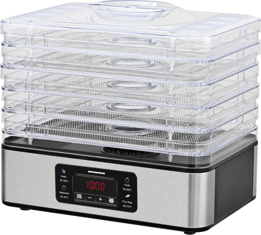 Vaisių ir daržovių džiovintuvas  200-400W, 8.55L HFD-K400SS HEINNER