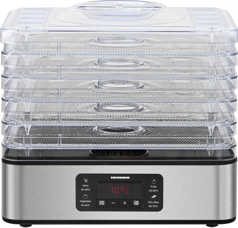 Vaisių ir daržovių džiovintuvas  200-400W, 8.55L HFD-K400SS HEINNER