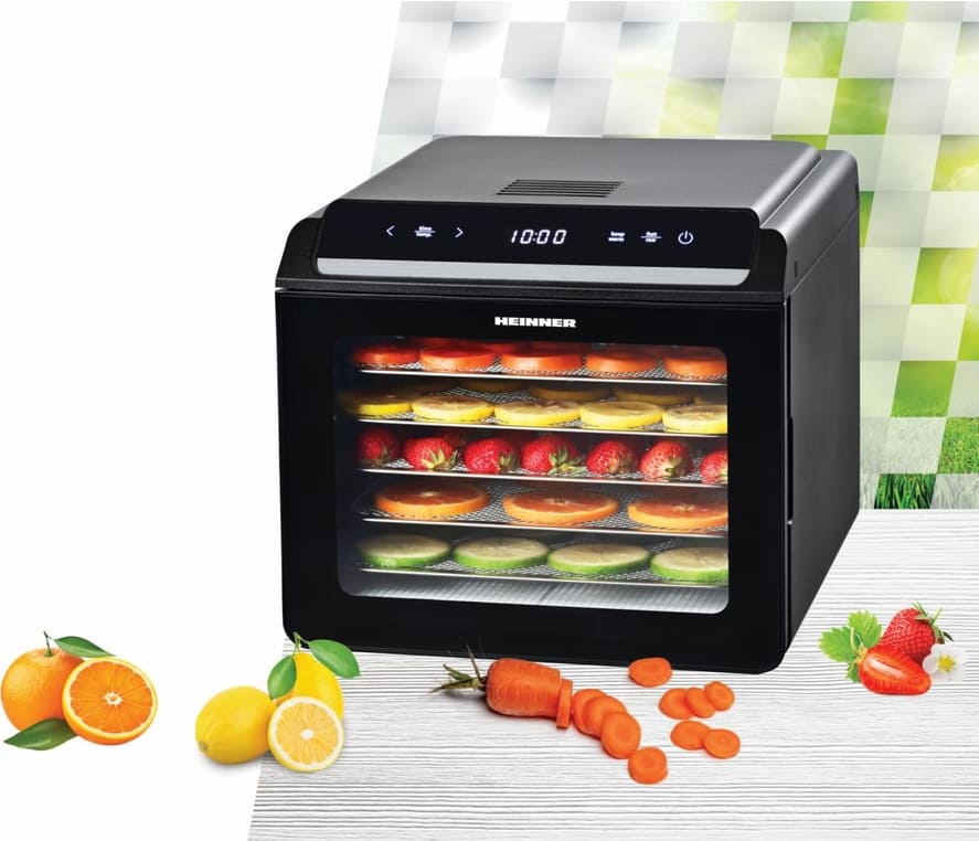 Vaisių ir daržovių džiovintuvas 500-600W HFD-KD600BK HEINNER