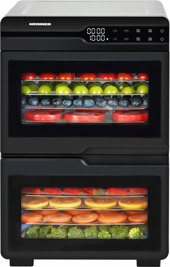 Vaisių ir daržovių džiovintuvas 1000-1200W HFD-KDDB1200BKSS HEINNER
