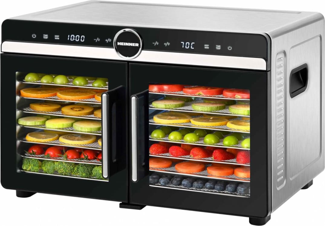 Vaisių ir daržovių džiovintuvas 1200-1400W HFD-KDDB1400BKSS HEINNER
