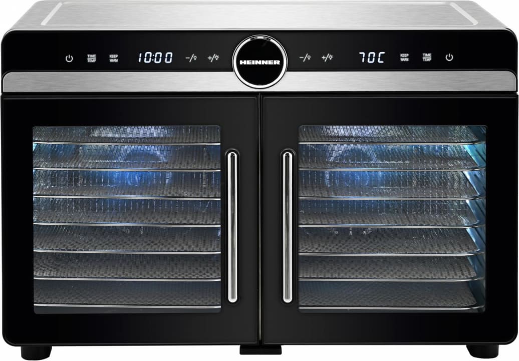 Vaisių ir daržovių džiovintuvas 1200-1400W HFD-KDDB1400BKSS HEINNER