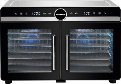 Vaisių ir daržovių džiovintuvas 1200-1400W HFD-KDDB1400BKSS HEINNER