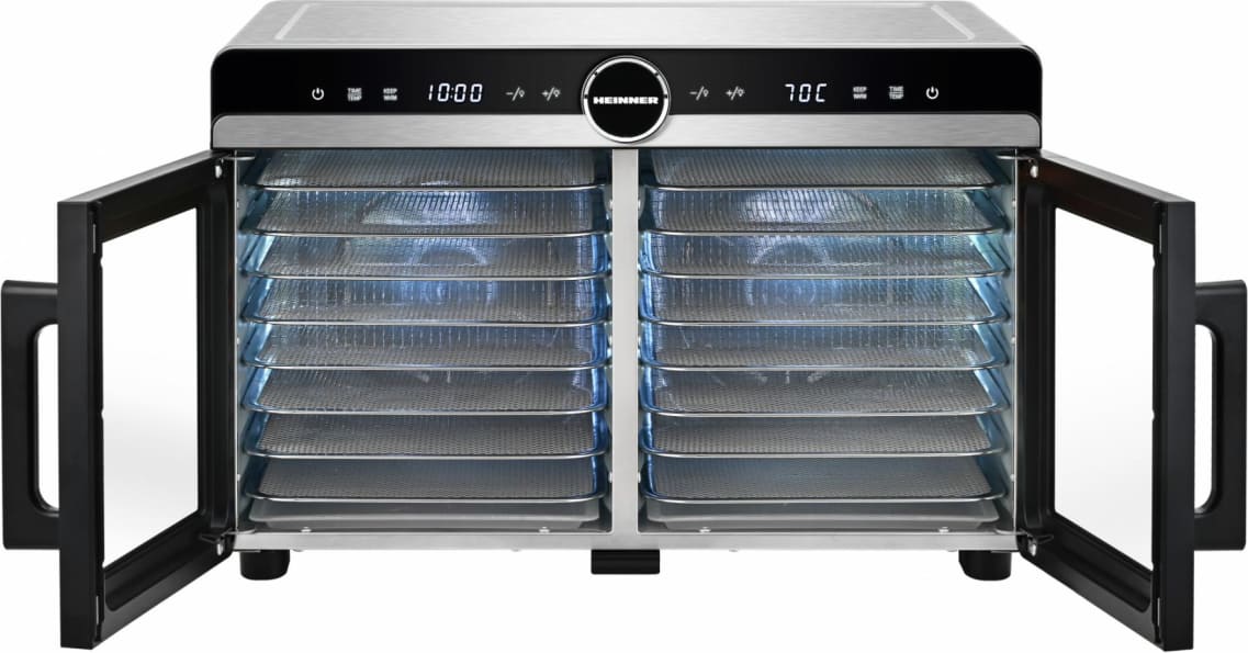 Vaisių ir daržovių džiovintuvas 1200-1400W HFD-KDDB1400BKSS HEINNER