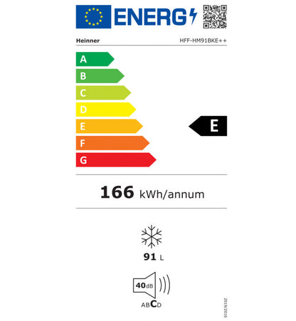 Šaldiklis HFF-HM91BKE++ HEINNER