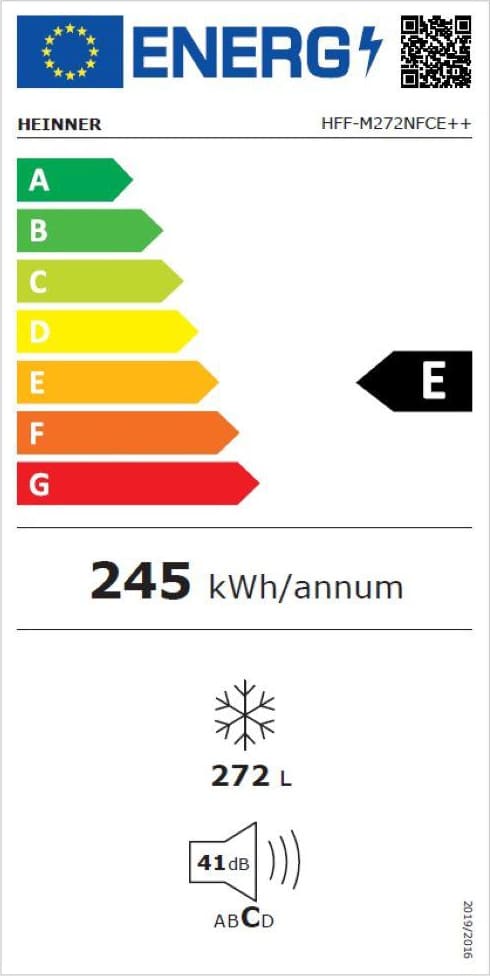 Šaldiklis HFF-M272NFCE++ HEINNER