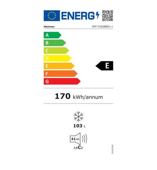 Šaldiklis HFF-V102BKE++ HEINNER