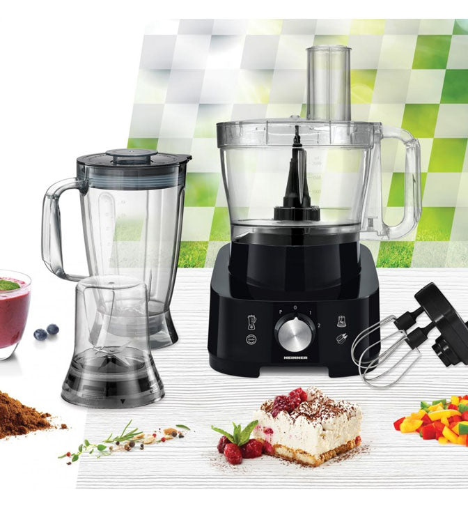 Virtuvinis kombainas 1000W HFP-1000BK HEINNER