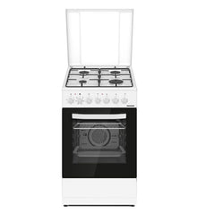 Kombinuota dujinė viryklė HFSC-S60LITGC-WH HEINNER